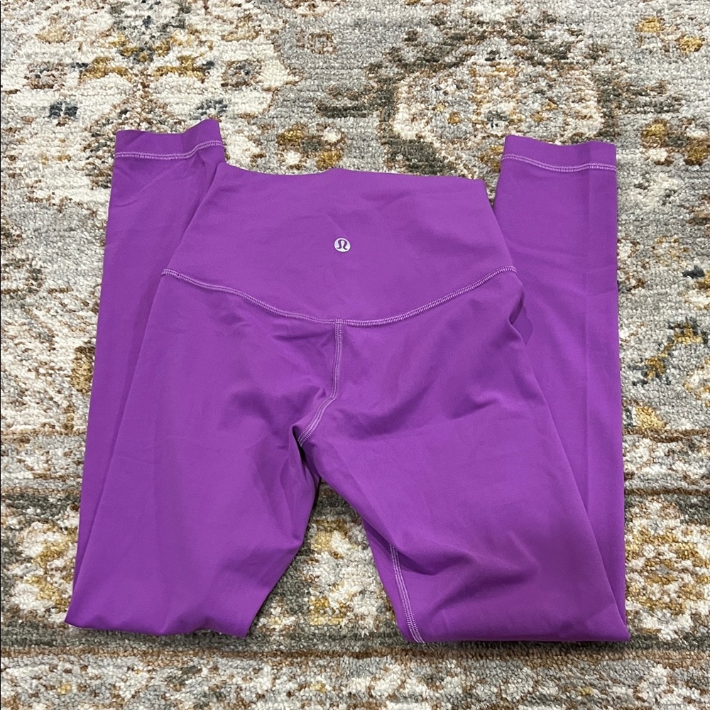 Lululemon Purple Align 25” Length High Waist Leggings size 2